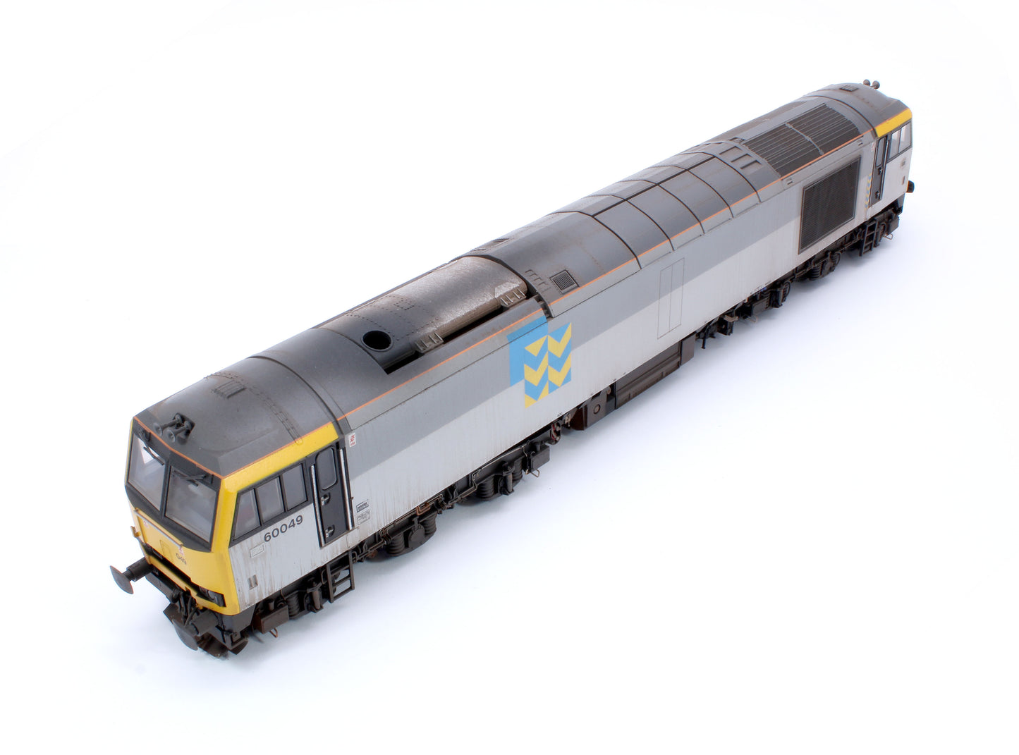 Highly Detailed Premium Weathered Class 60 049 “Scafell” Triple Grey Metals Diesel Electric Locomotive