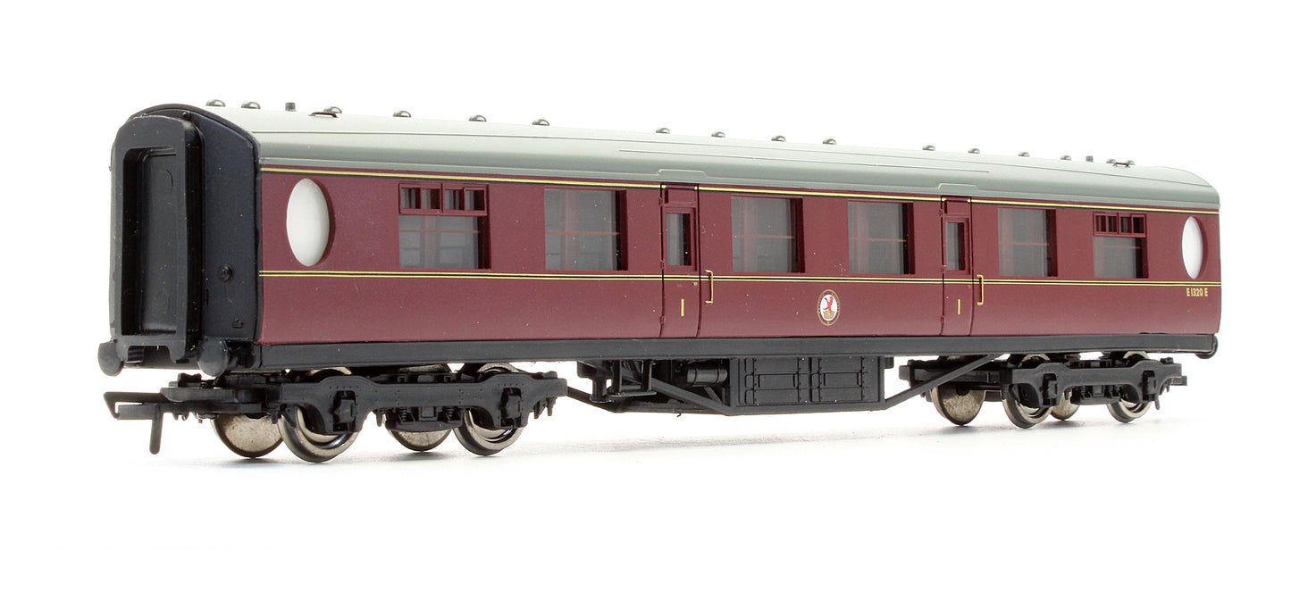 Pre-Owned 63' Thompson First Class Corridor Coach BR Maroon 'E1320E'