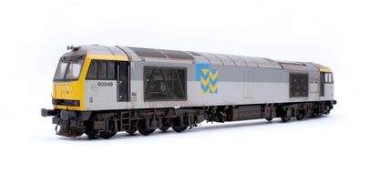 Highly Detailed Premium Weathered Class 60 049 “Scafell” Triple Grey Metals Diesel Electric Locomotive - DCC Sound