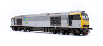 Highly Detailed Premium Weathered Class 60 049 “Scafell” Triple Grey Metals Diesel Electric Locomotive