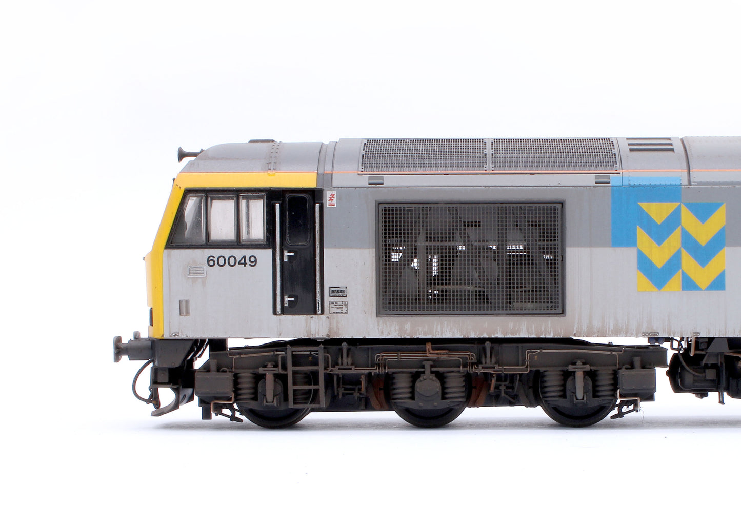 Highly Detailed Premium Weathered Class 60 049 “Scafell” Triple Grey Metals Diesel Electric Locomotive