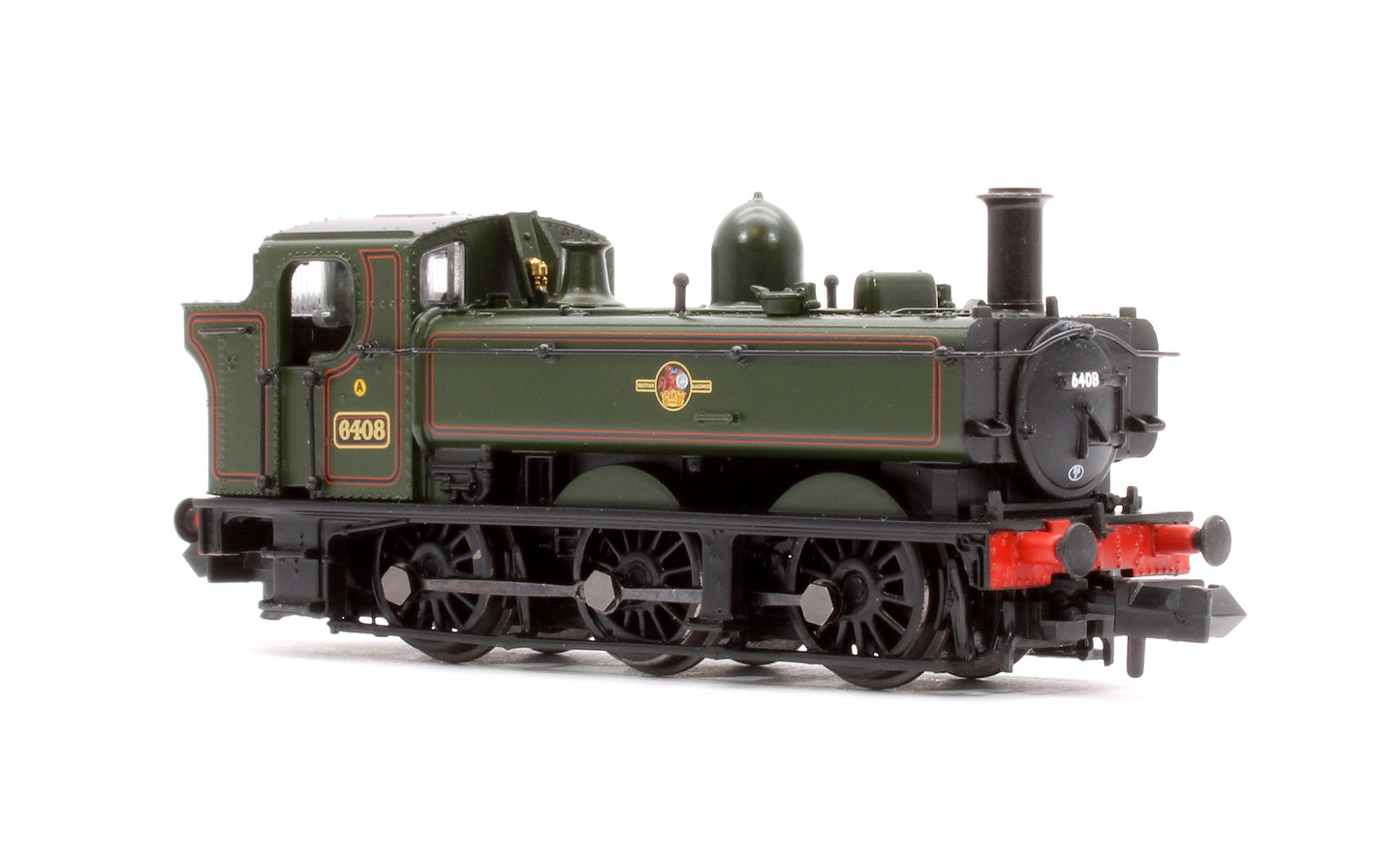 GWR 64XX Pannier Tank 6408 BR Lined Green (Late Crest) Steam Locomotive