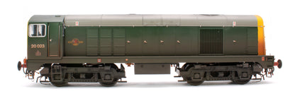 Class 20 BR Green FYE 20023 (Disc Headcode) Diesel Locomotive - Weathered