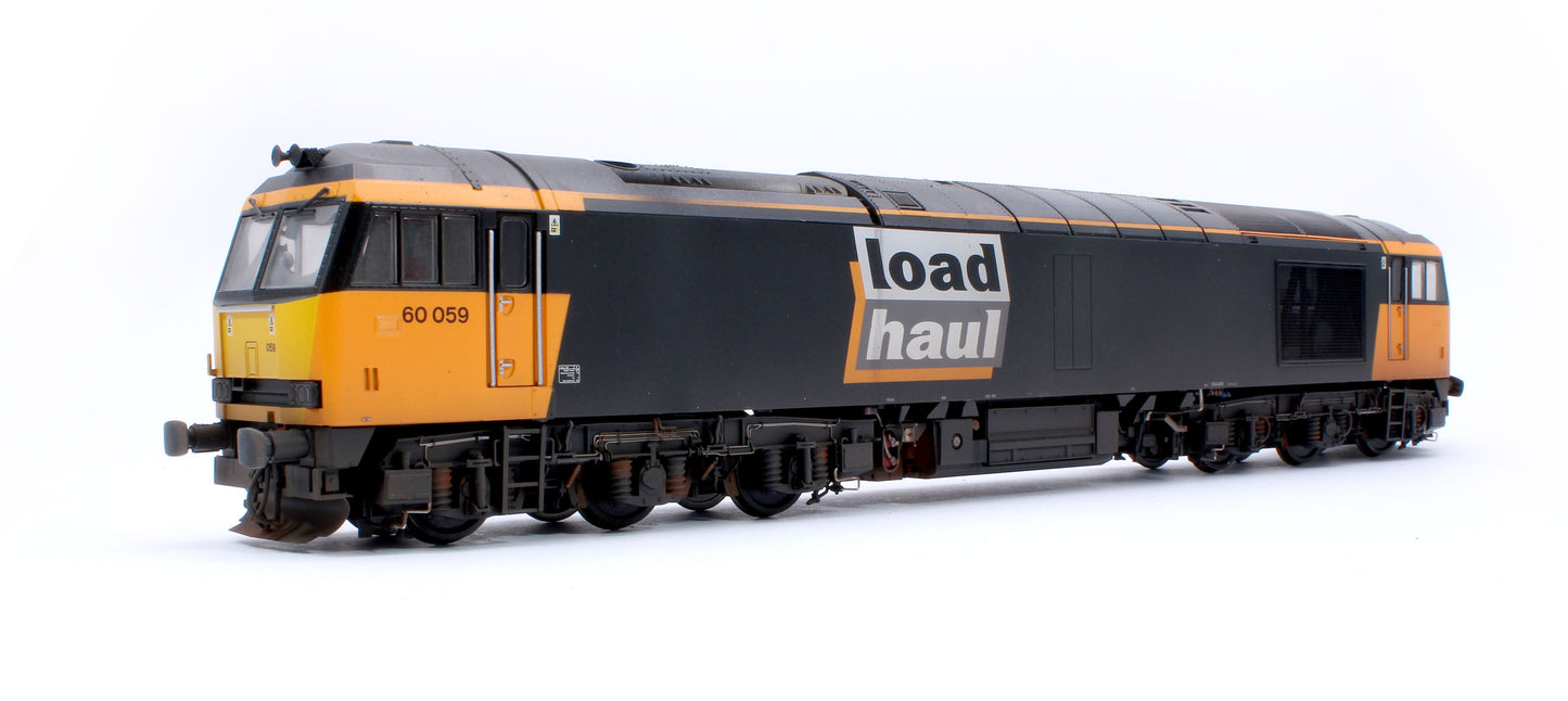 Highly Detailed Premium Weathered Class 60 059 “Swinden Dalesmen” Loadhaul Diesel Electric Locomotive