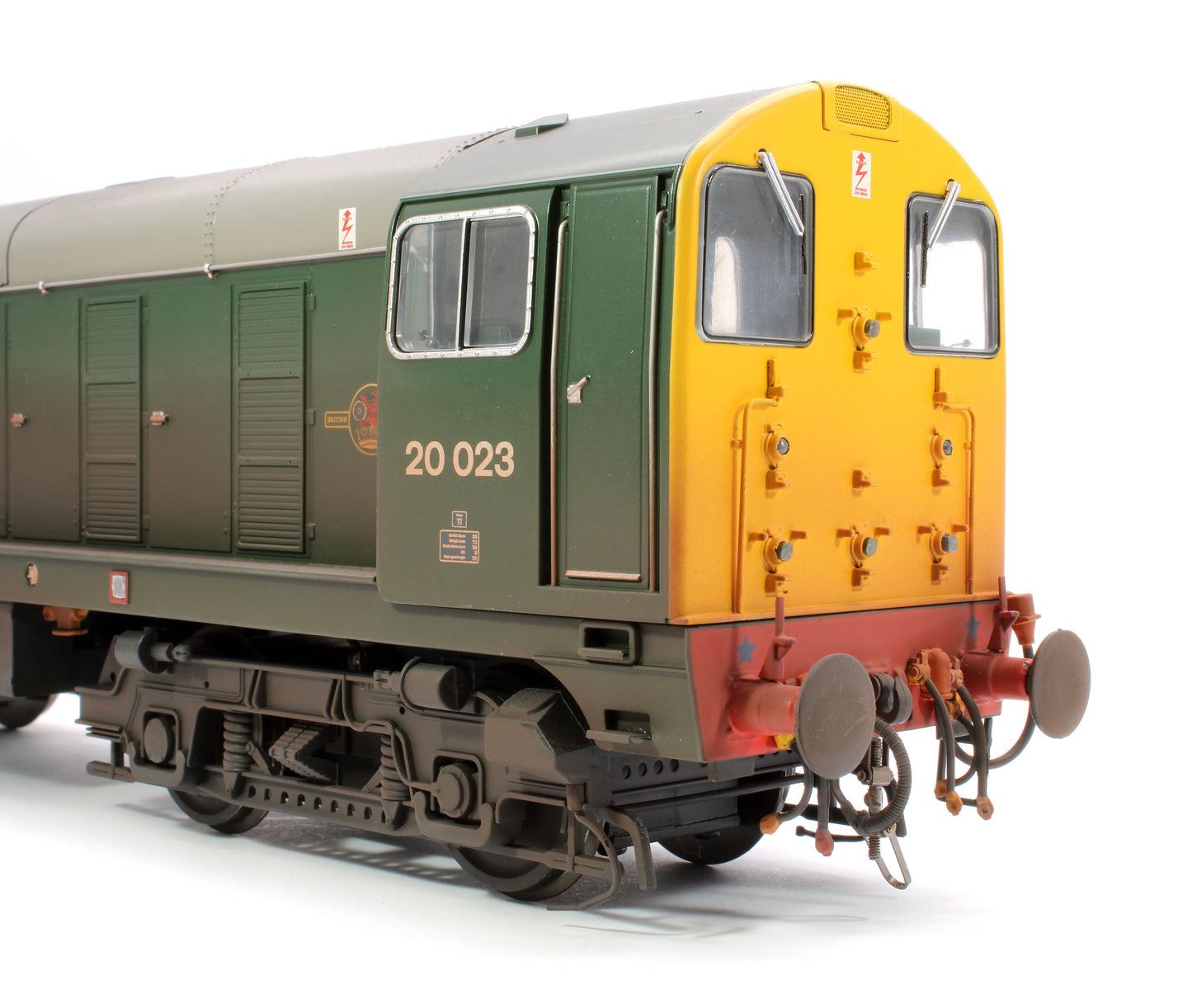 Class 20 BR Green FYE 20023 (Disc Headcode) Diesel Locomotive - Weathered