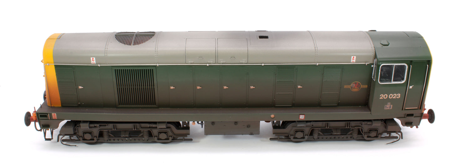 Class 20 BR Green FYE 20023 (Disc Headcode) Diesel Locomotive - Weathered