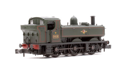 GWR 64XX Pannier Tank 6416 BR Lined Green (Late Crest) Steam Locomotive - Weathered