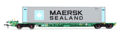 Pre-Owned Intermodal Bogie Wagon With Two 45ft Containers 'Maersk Line & Maersk Sealand'