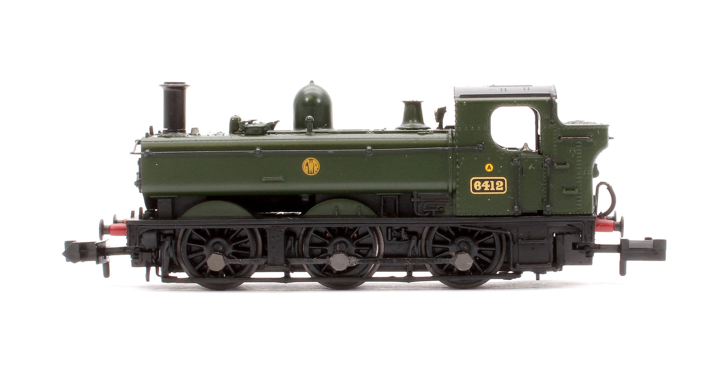 GWR 64XX Pannier Tank 6412 GWR Green (Shirtbutton) [Preserved] Steam Locomotive