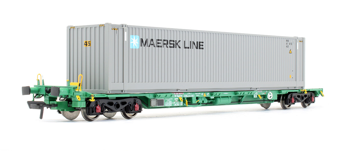 Pre-Owned Intermodal Bogie Wagon With Two 45ft Containers 'Maersk Line & Maersk Sealand'