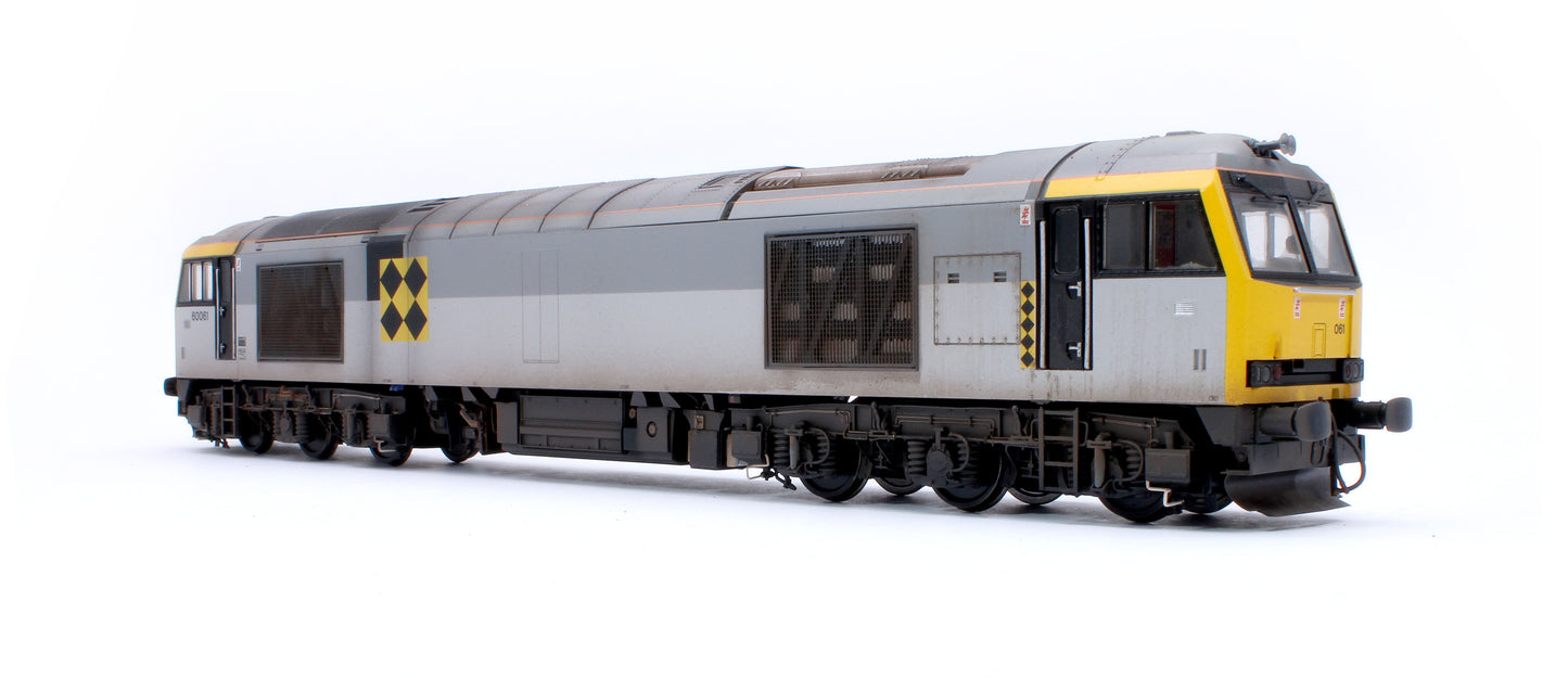 Highly Detailed Premium Weathered Class 60 061 “Alexander Graham Bell” Triple Grey Coal Diesel Electric Locomotive - DCC Sound