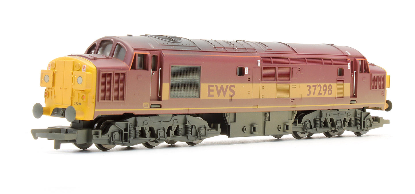 Pre-Owned R2255A Set Of 2 EWS Class 37 Diesel Locomotives Powered & Dummy (Weathered)