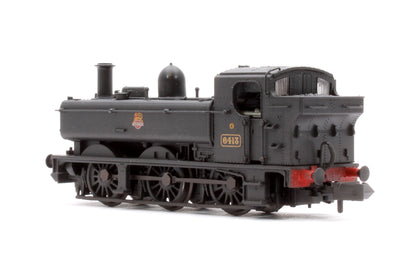 GWR 64XX Pannier Tank 6413 BR Black (Early Emblem) Steam Locomotive - Weathered