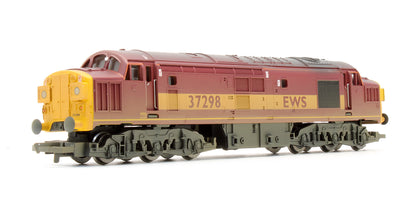Pre-Owned R2255A Set Of 2 EWS Class 37 Diesel Locomotives Powered & Dummy (Weathered)