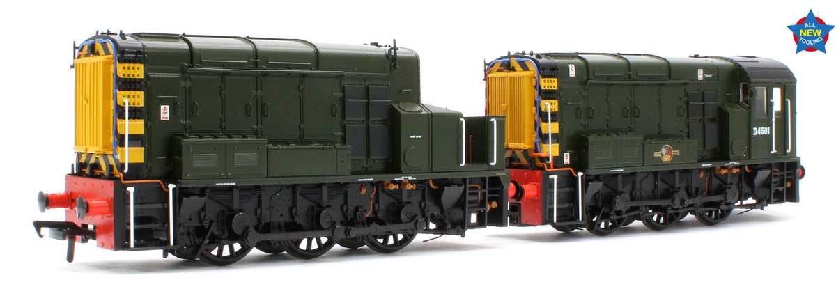 35-945-D4501 Bespoke Class 13 D4501 BR Green (Wasp Stripes) Diesel Locomotive - Renumbered