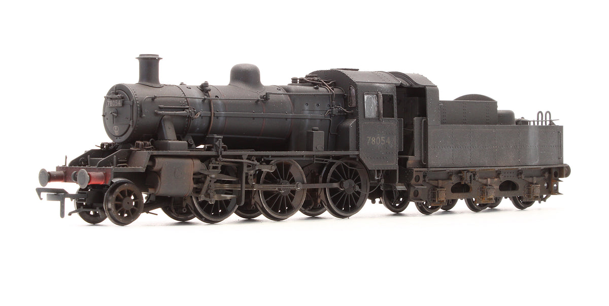 Pre-Owned R3981 Standard Class 2MT 2-6-0 BR Black Late Crest 78054 Steam Locomotive - DCC Fitted - Custom Weathered