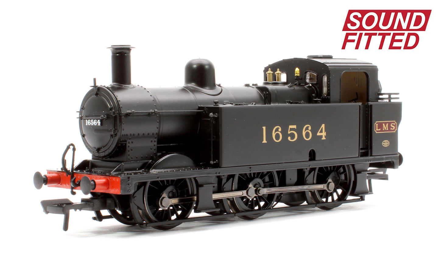 LMS Fowler 3F (Jinty) 16564 LMS Black Steam Locomotive - DCC Sound