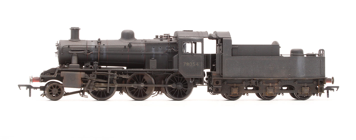 Pre-Owned R3981 Standard Class 2MT 2-6-0 BR Black Late Crest 78054 Steam Locomotive - DCC Fitted - Custom Weathered
