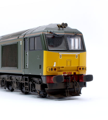 Highly Detailed Premium Weathered Class 60 081 “Isambard Kingdom Brunel” GWR Green Diesel Electric Locomotive - DCC Sound