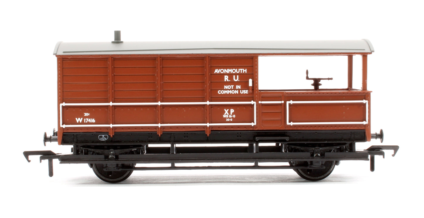 GWR 20T 'Toad' Brake Van BR Bauxite (Early) W17416