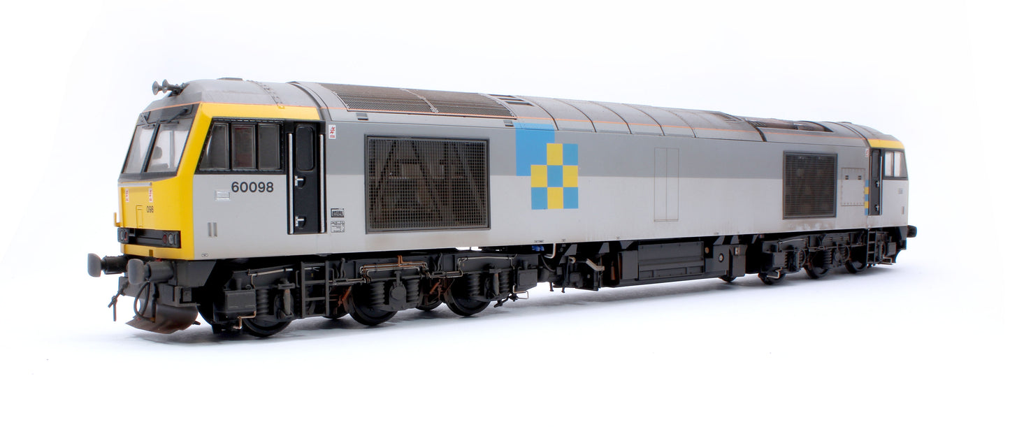Highly Detailed Premium Weathered Class 60 098 “Charles Francis Brush” Construction Sector Diesel Electric Locomotive - DCC Sound
