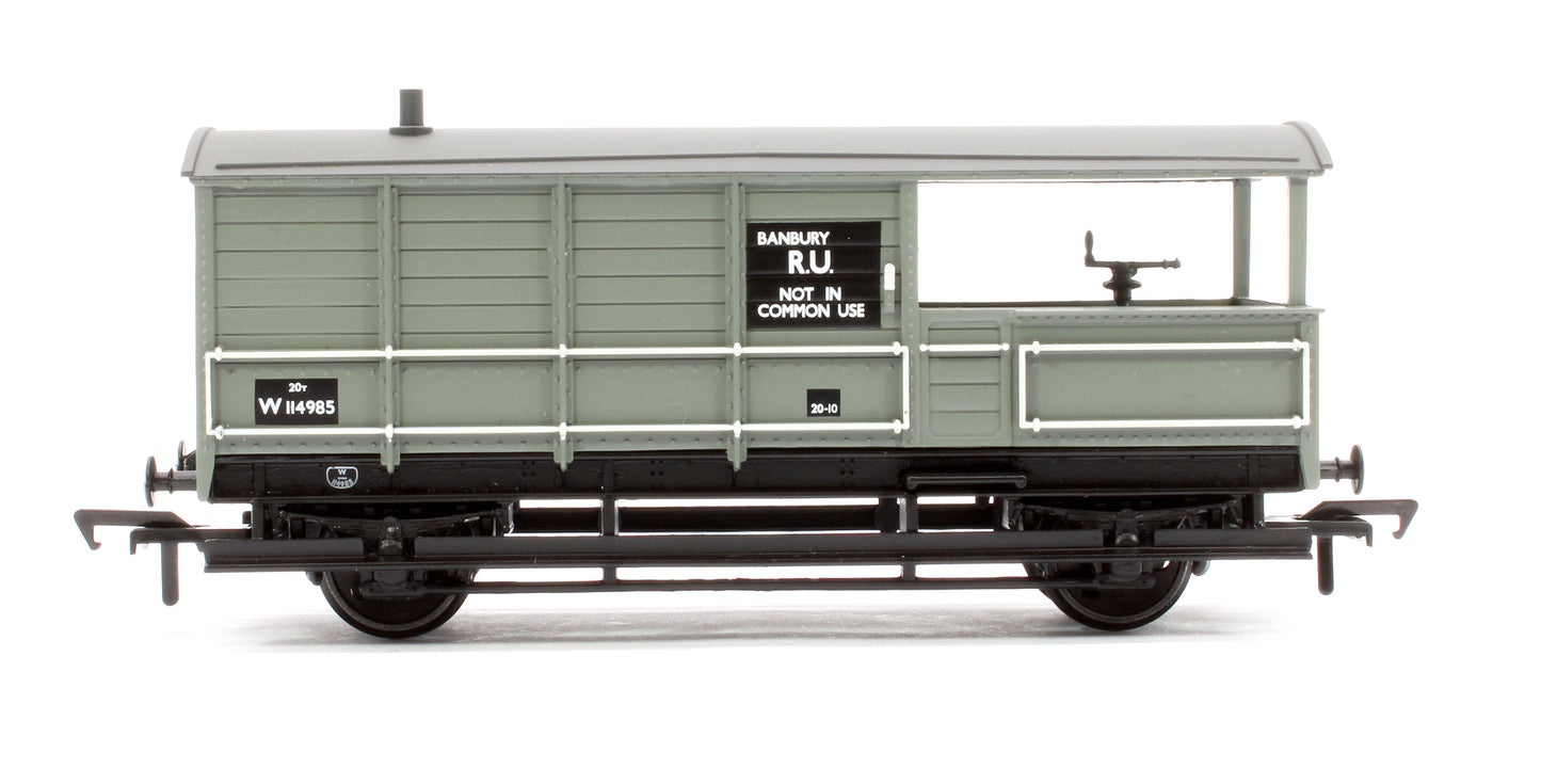 GWR 20T 'Toad' Brake Van BR Grey (Early) W114985