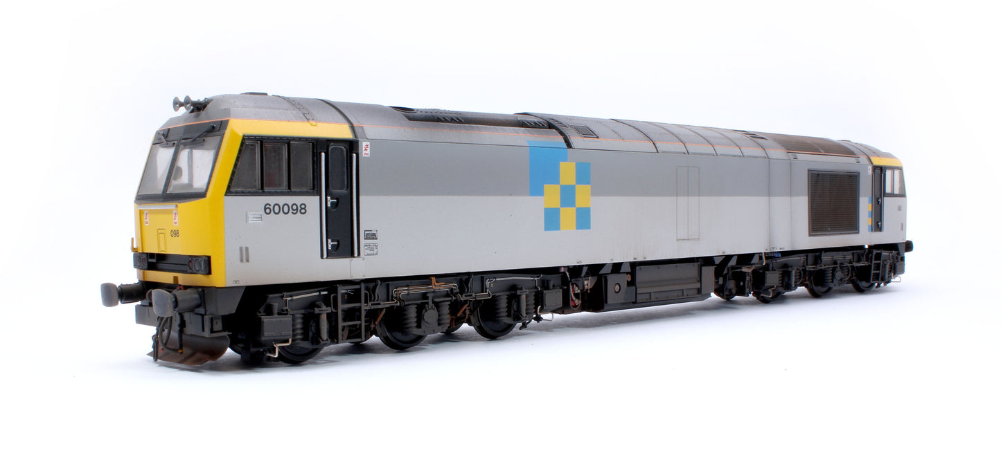 Highly Detailed Premium Weathered Class 60 098 “Charles Francis Brush” Construction Sector Diesel Electric Locomotive - DCC Sound