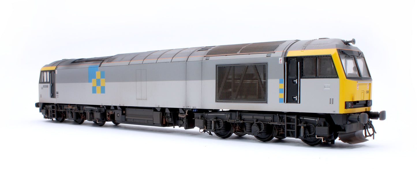 Highly Detailed Premium Weathered Class 60 098 “Charles Francis Brush” Construction Sector Diesel Electric Locomotive - DCC Sound