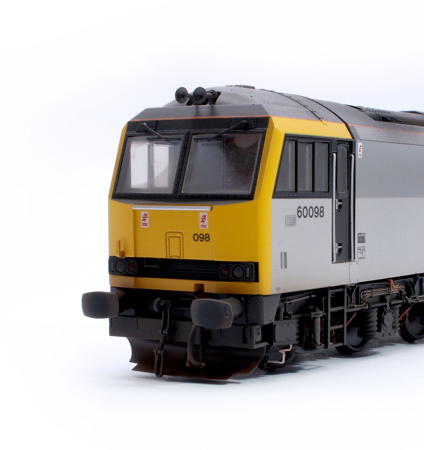 Highly Detailed Premium Weathered Class 60 098 “Charles Francis Brush” Construction Sector Diesel Electric Locomotive - DCC Sound
