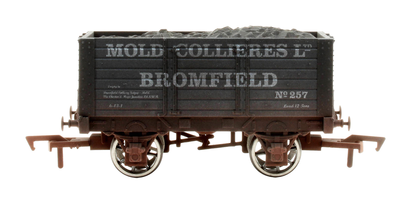 Pre-Owned 4F-072-022 12T 9ft 7 Plank Wagon Mold Colliery '257' Weathered