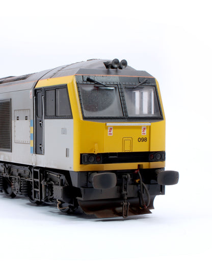 Highly Detailed Premium Weathered Class 60 098 “Charles Francis Brush” Construction Sector Diesel Electric Locomotive - DCC Sound