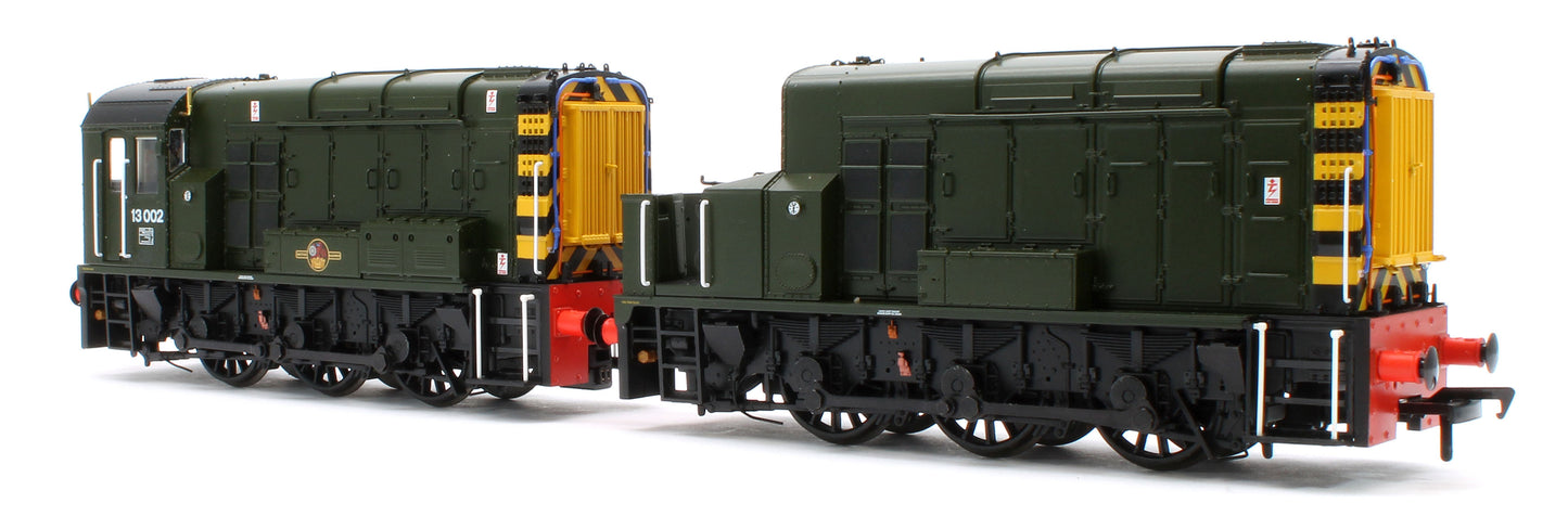 35-945-13002 Bespoke Class 13 13002 BR Green (Wasp Stripes) Diesel Locomotive - Renumbered