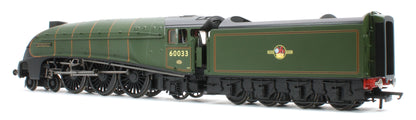R30552SS Class A4 4-6-2 BR Green Late Crest 60033 'Seagull' Steam Locomotive - DCC Sound & Smoke