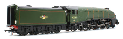 R30552SS Class A4 4-6-2 BR Green Late Crest 60033 'Seagull' Steam Locomotive - DCC Sound & Smoke