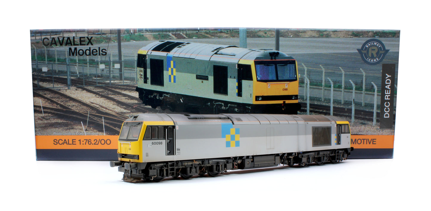 Highly Detailed Premium Weathered Class 60 098 “Charles Francis Brush” Construction Sector Diesel Electric Locomotive