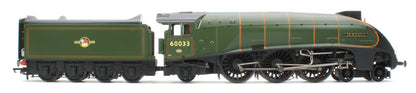 R30552SS Class A4 4-6-2 BR Green Late Crest 60033 'Seagull' Steam Locomotive - DCC Sound & Smoke