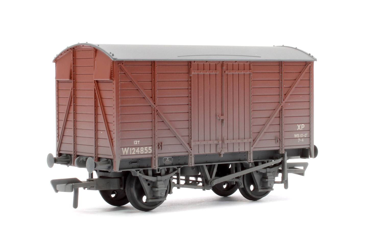 GWR 12T Ventilated Van BR Bauxite (Late) W124855 - Weathered