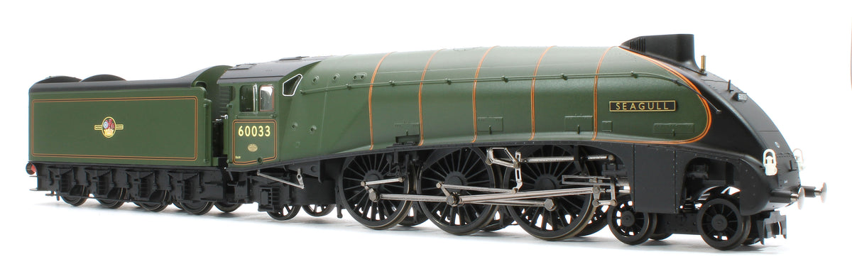 R30552SS Class A4 4-6-2 BR Green Late Crest 60033 'Seagull' Steam Locomotive - DCC Sound & Smoke