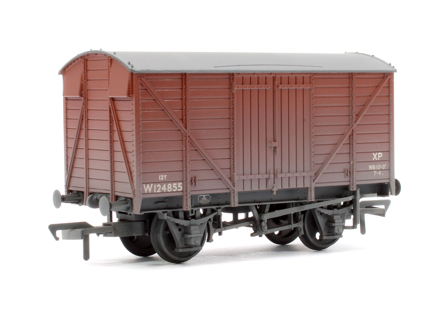 GWR 12T Ventilated Van BR Bauxite (Late) W124855 - Weathered