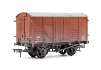 GWR 12T 'Mogo' Motor Car Van BR Bauxite (Early) W105714 - Weathered