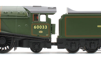 R30552SS Class A4 4-6-2 BR Green Late Crest 60033 'Seagull' Steam Locomotive - DCC Sound & Smoke
