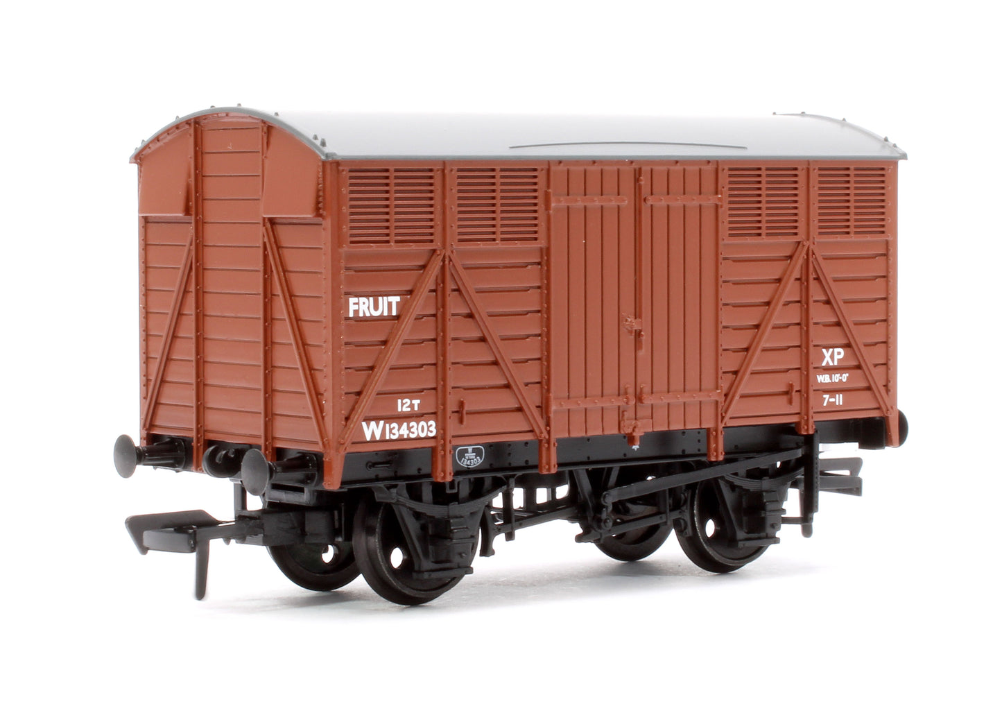 GWR 12 Ton Fruit Van  BR Bauxite (Early) W134303