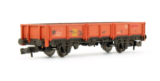 Pre-Owned Bass ZDA Dropside Open Wagon EX-Railfreight Red (Weathered)