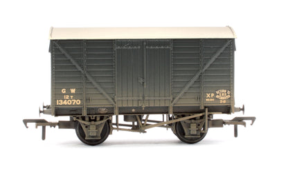 GWR 12T Ventilated Van GWR Grey 134070 - Weathered