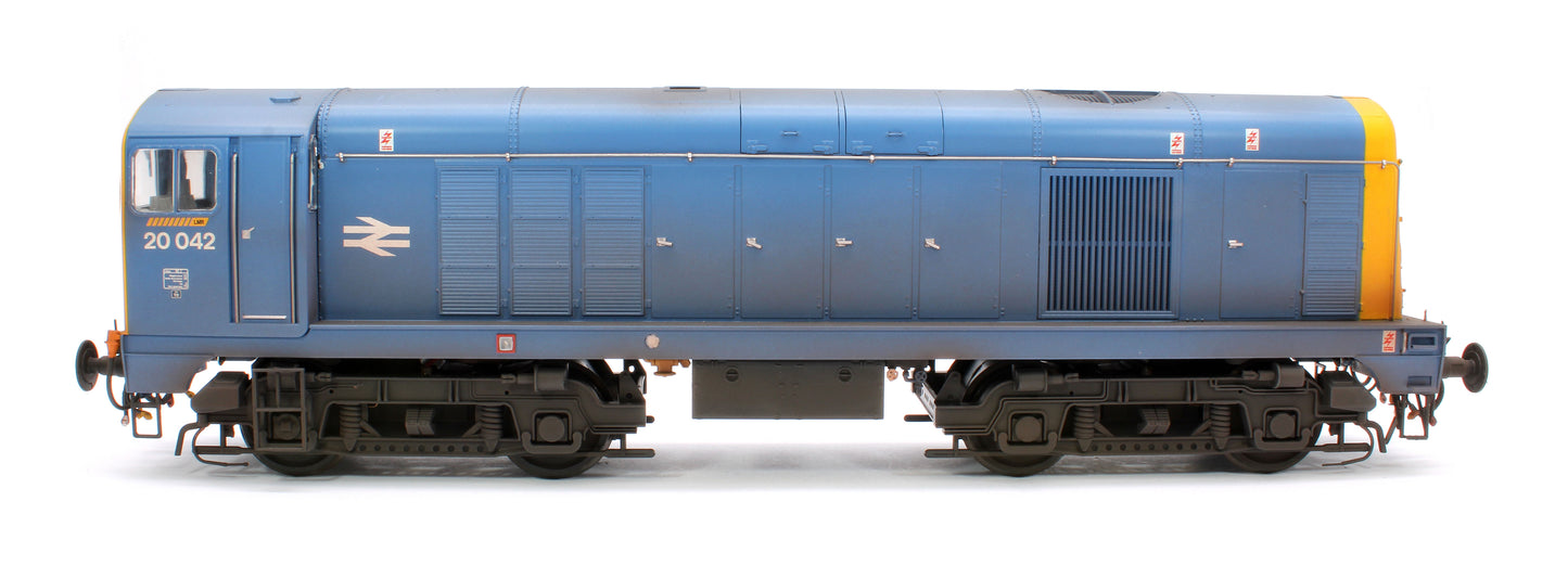 Class 20 BR Blue 20042 DCE Stripes (Disc Headcode) Diesel Locomotive - Faded/Weathered