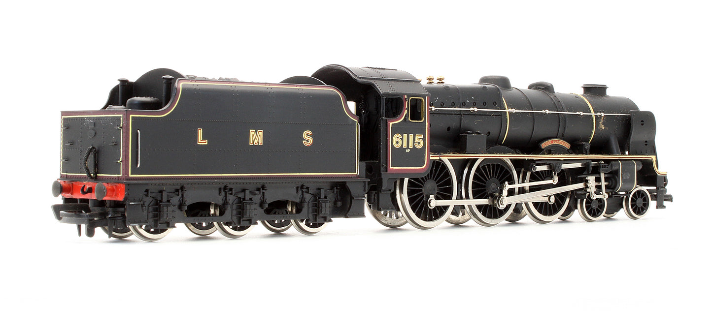 Pre-Owned LMS Lined Black 4-6-0 Rebuilt Scot Class 'Scots Gaurdsman' 6115 Steam Locomotive