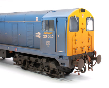 Class 20 BR Blue 20042 DCE Stripes (Disc Headcode) Diesel Locomotive - Faded/Weathered