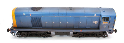 Class 20 BR Blue 20042 DCE Stripes (Disc Headcode) Diesel Locomotive - Faded/Weathered