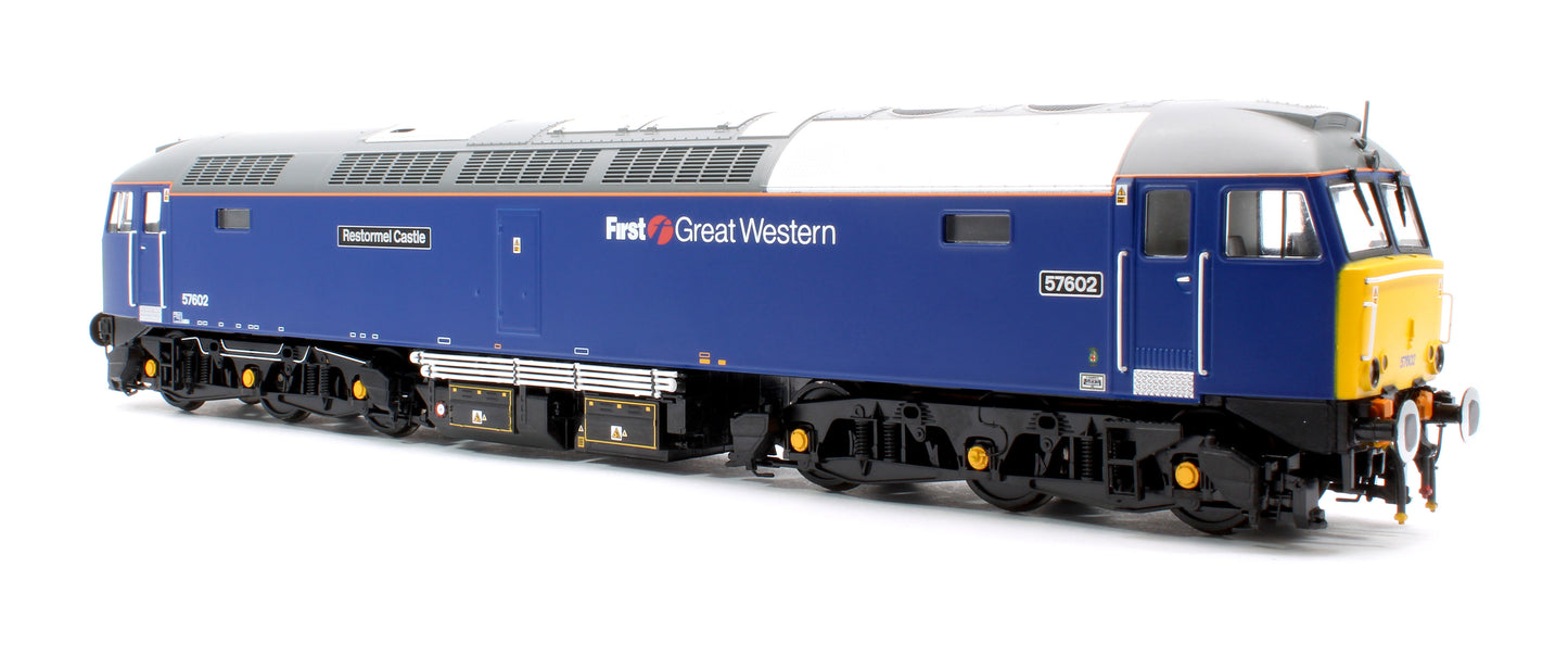 Class 57 602 'Restormel Castle' First Great Western Blue Diesel Locomotive