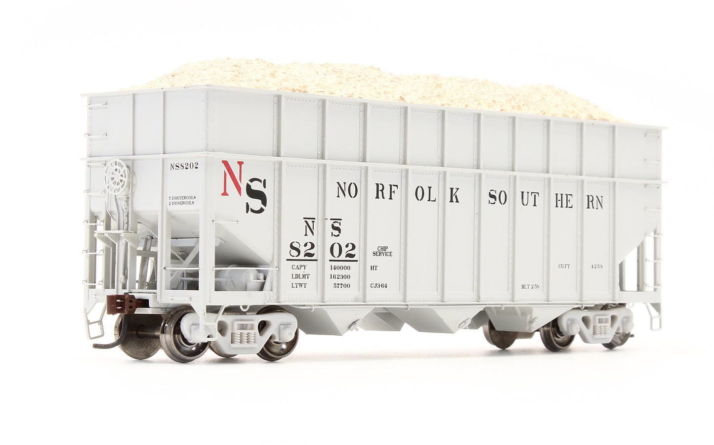 Pre-Owned 76404 Norfolk Southern 40' Wood Chip Hopper Ribbed - Road #8202